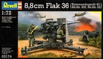 8,8 cm Flak 36 (Kommandogerät 40, Sd.Ah. 202 + 52)   [#*L]