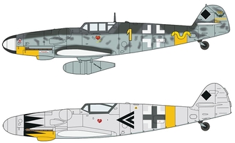 Messerschmitt BF 109 G-6 / G-14 (zwei Bausätze) Erich Hartmann   [#*LD]   B*