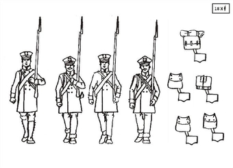 Preußische Landwehr, marschierend