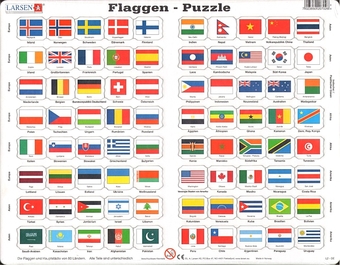 Puzzle Flaggen-Puzzle 80 Teile